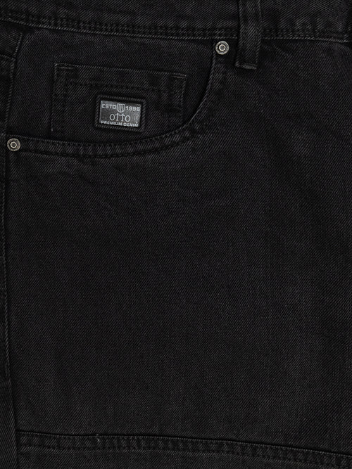Charcoal Black Denim Trousers
