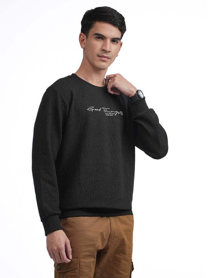 black t shirt crew neck
