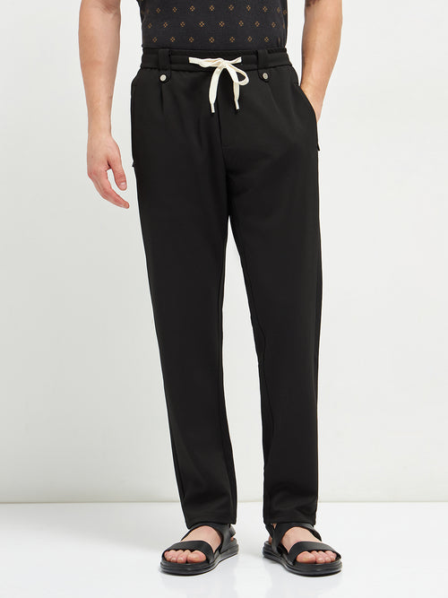 Black Casual Traveler Trousers
