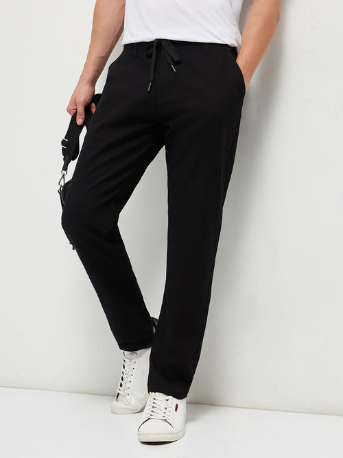 Black Casual Traveler Trouser