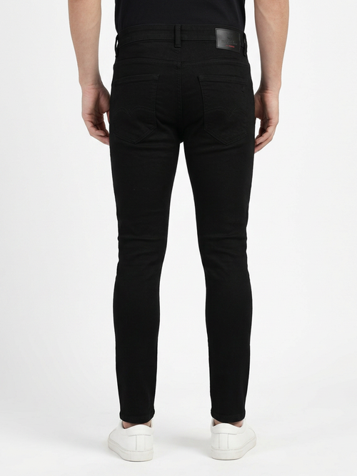 Coral Black Denim Trousers