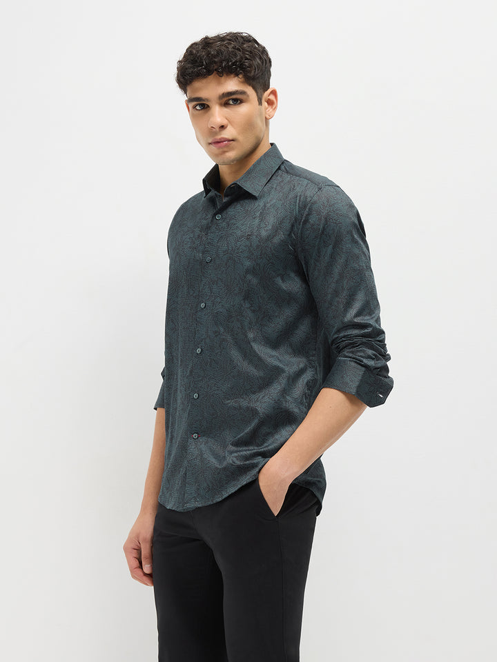 bottle green shirt men