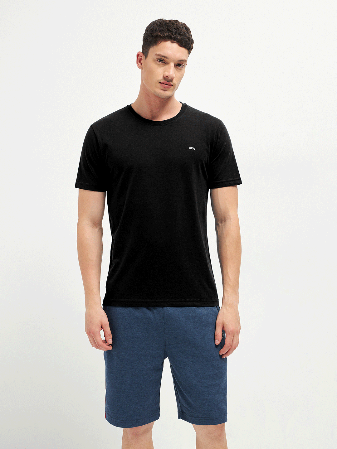 black t shirt branded