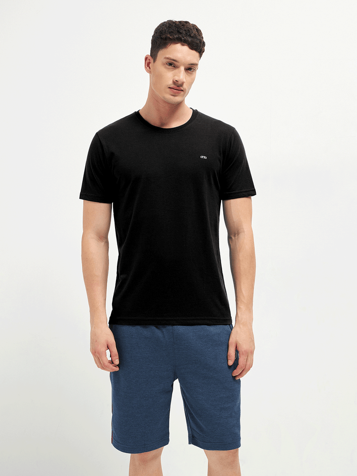 black t shirt branded