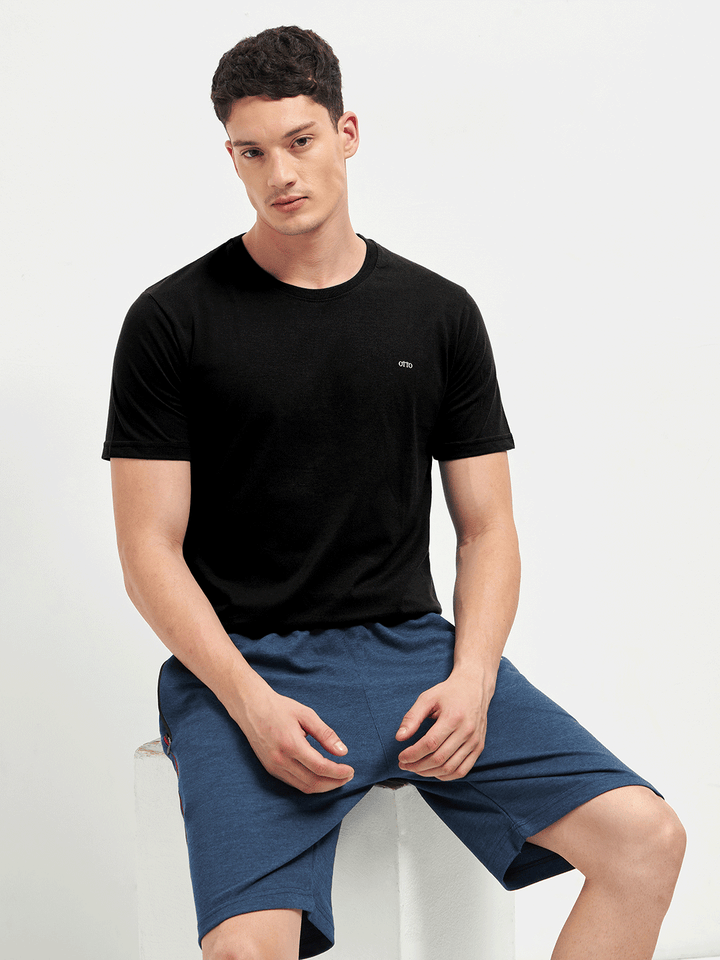 branded black t shirt
