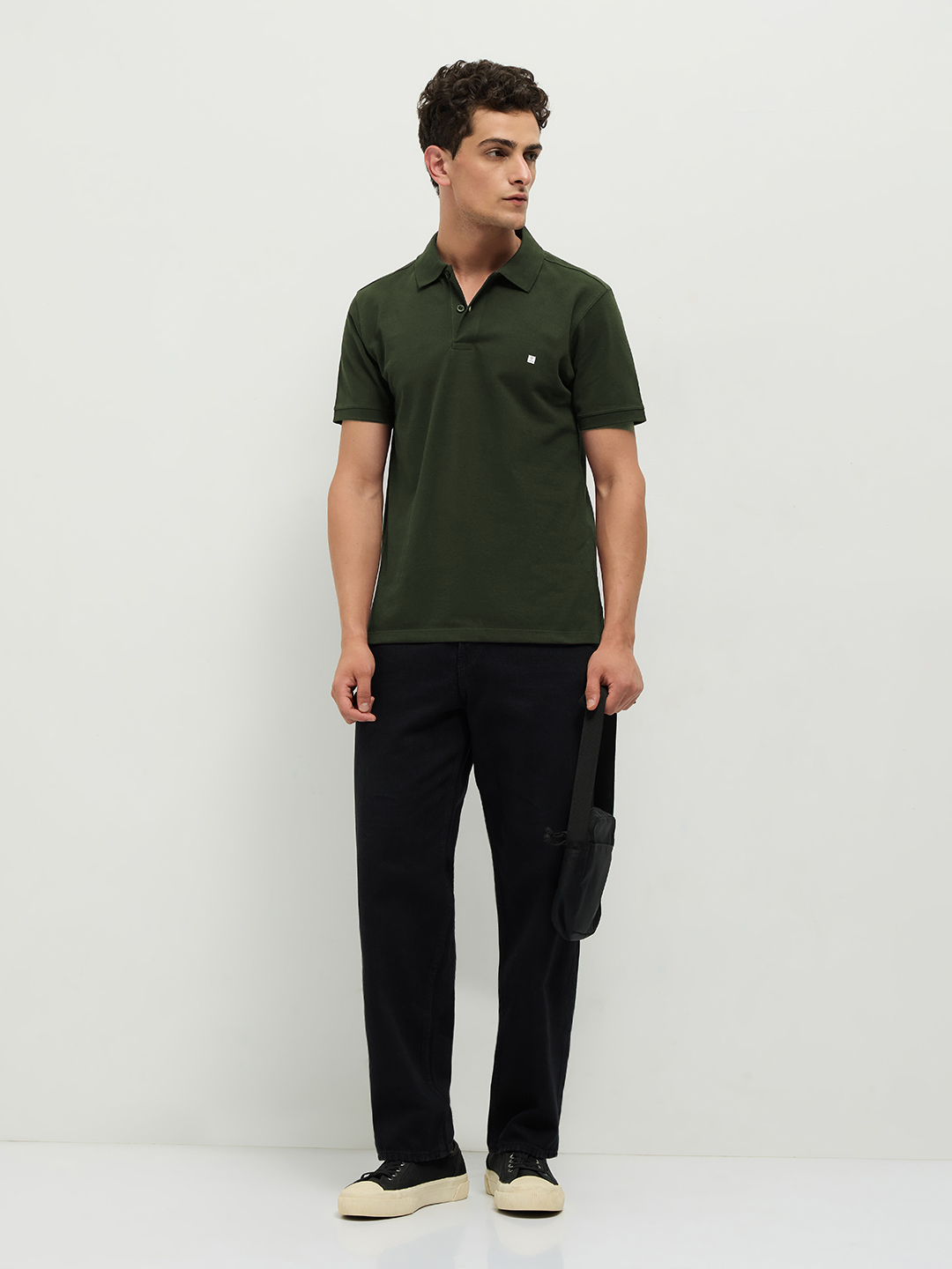 branded collar t shirt for men