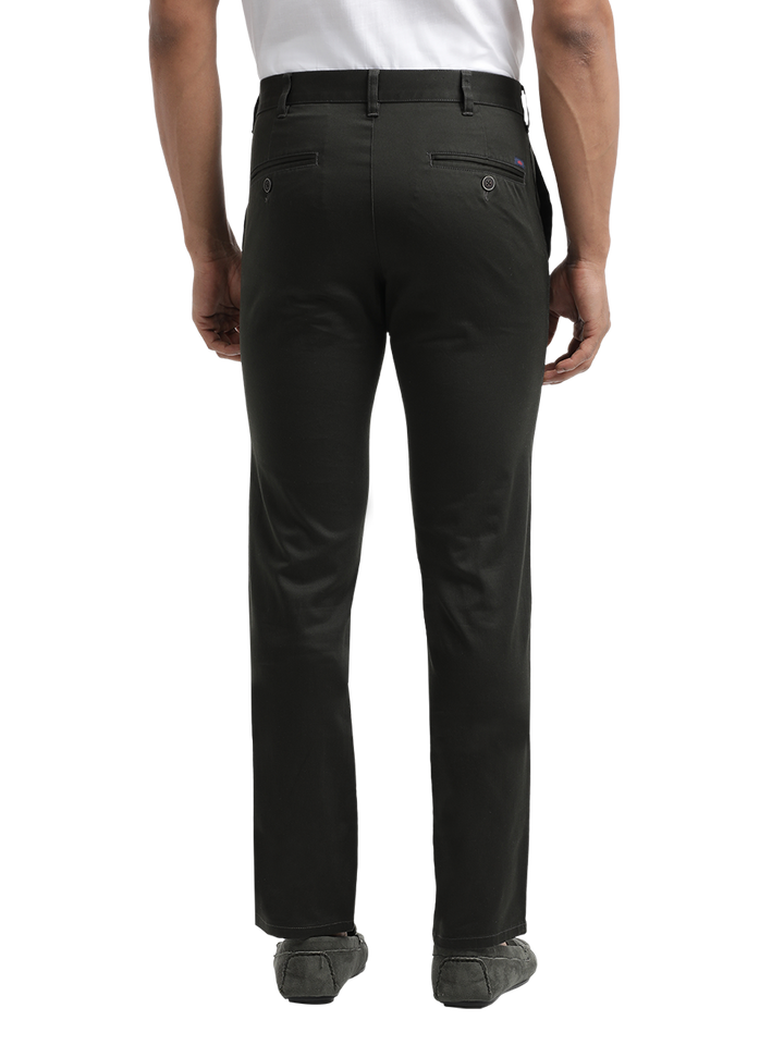branded cotton trousers