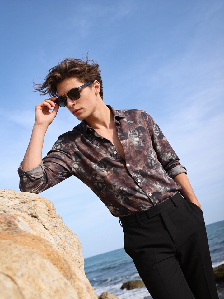 brown vintage shirt