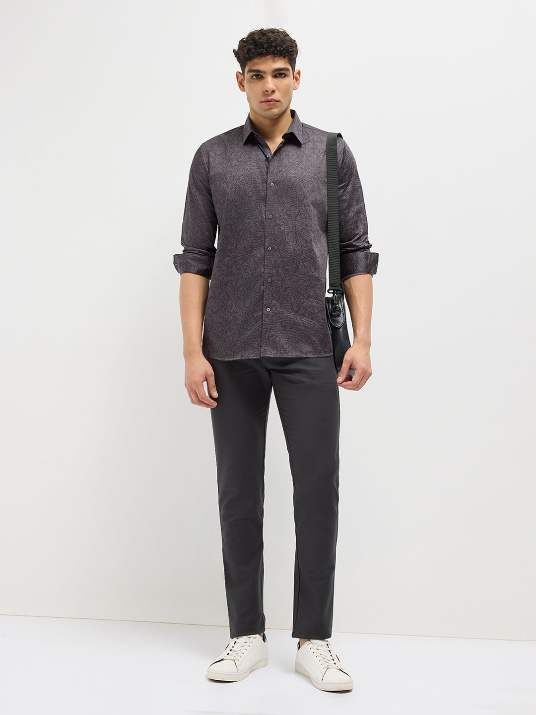 brown with black shirt