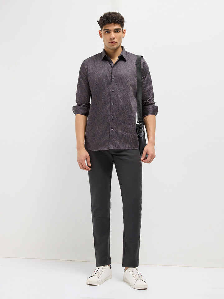 brown with black shirt