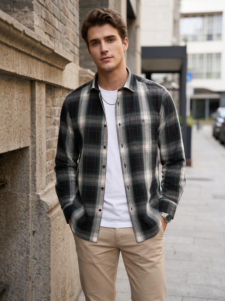 checked casual shirt