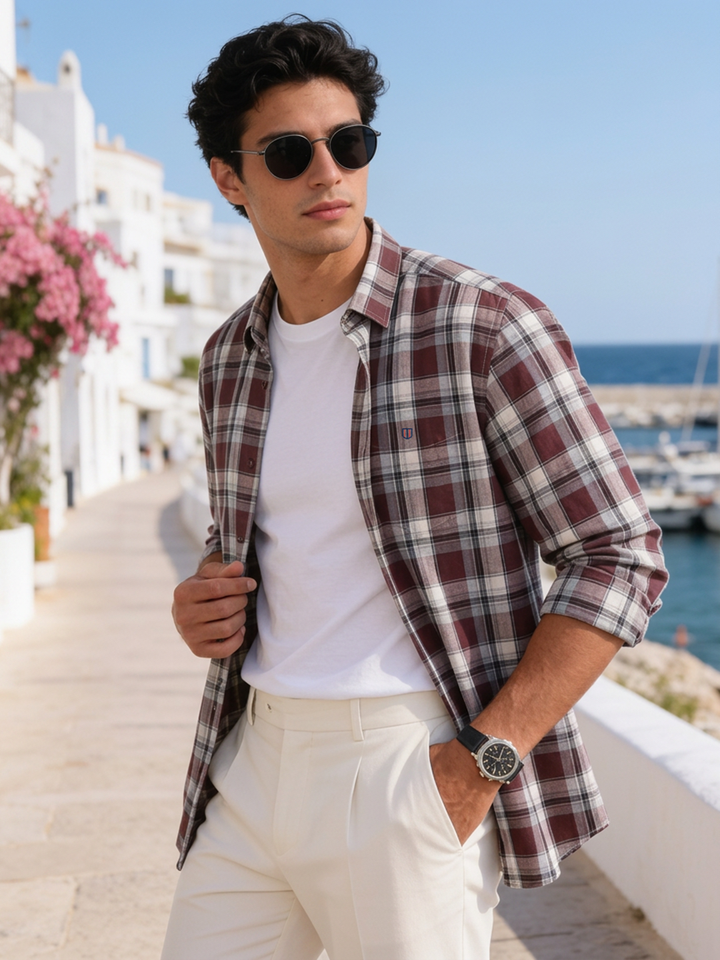 checked shirt mens