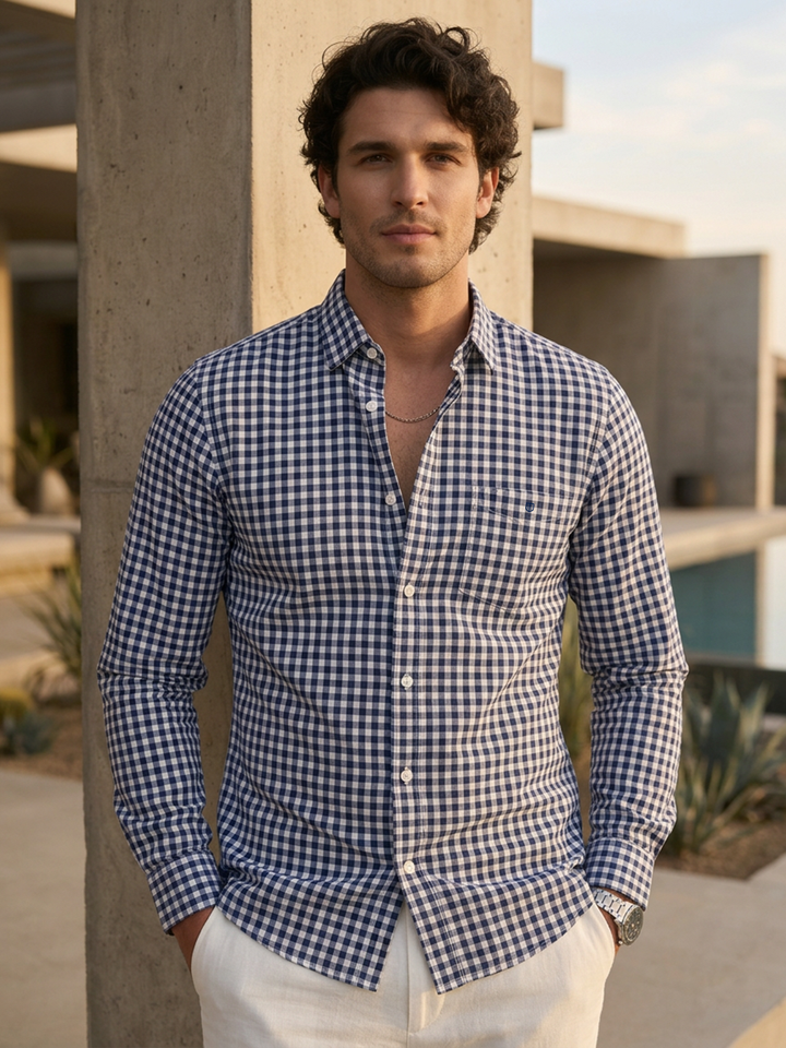 checked casual shirt
