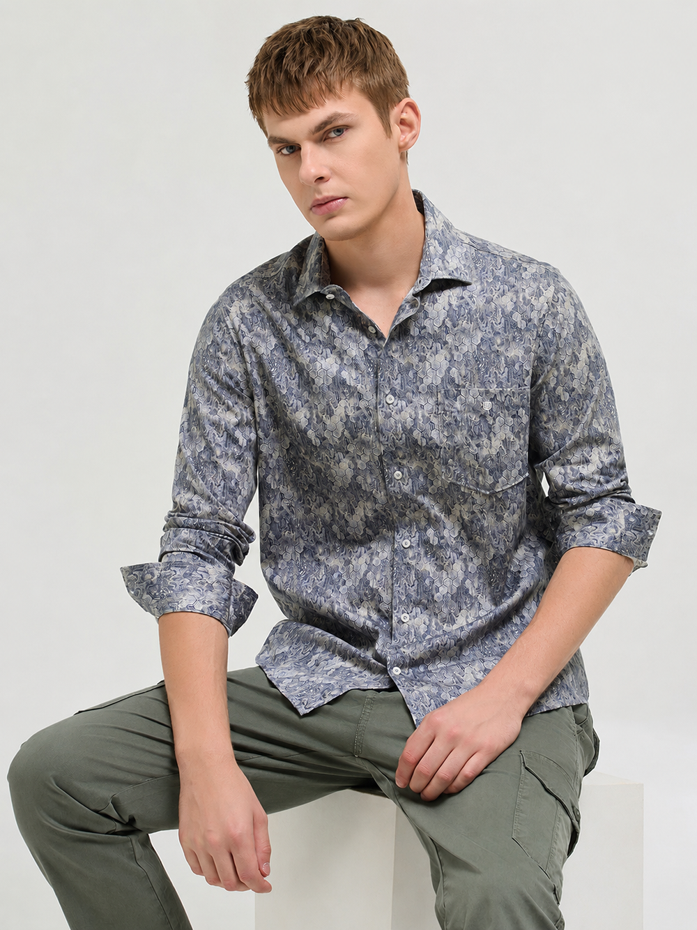 cloud grey shirt