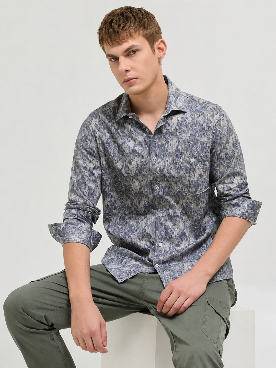 cloud grey shirt
