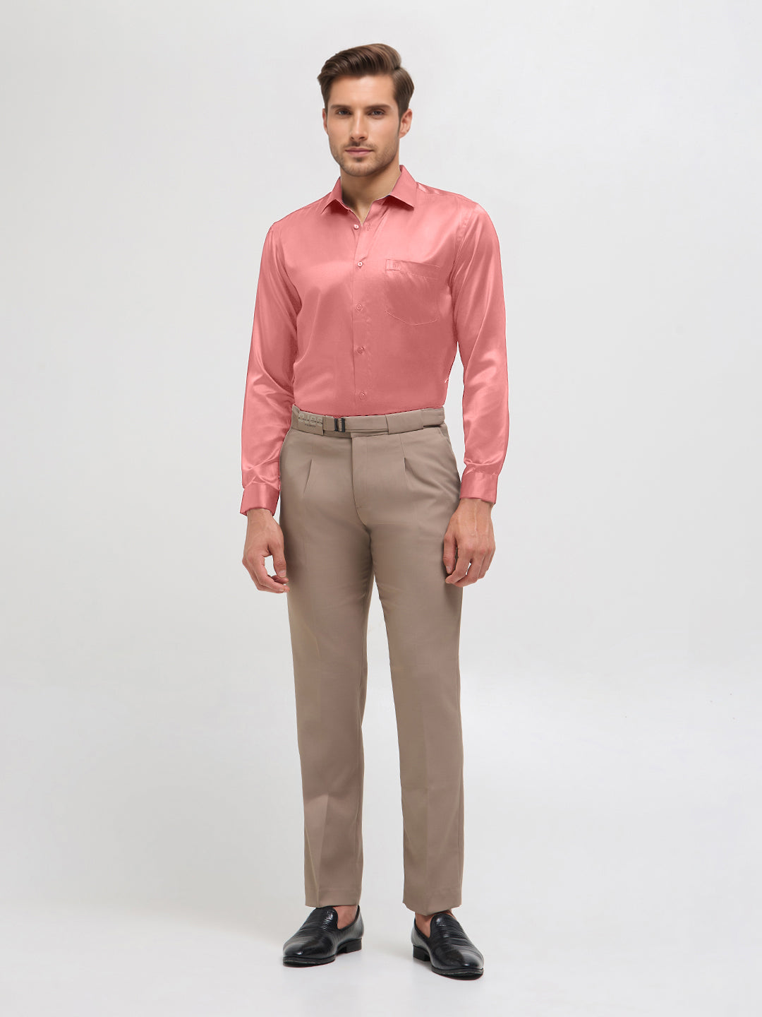 coral peach shirt