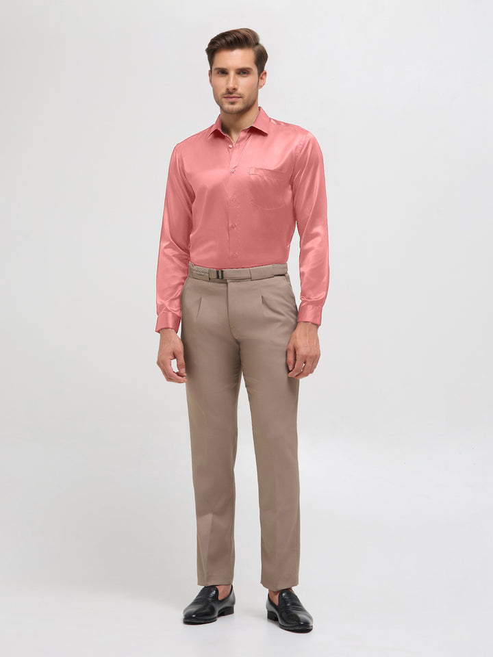 coral peach shirt