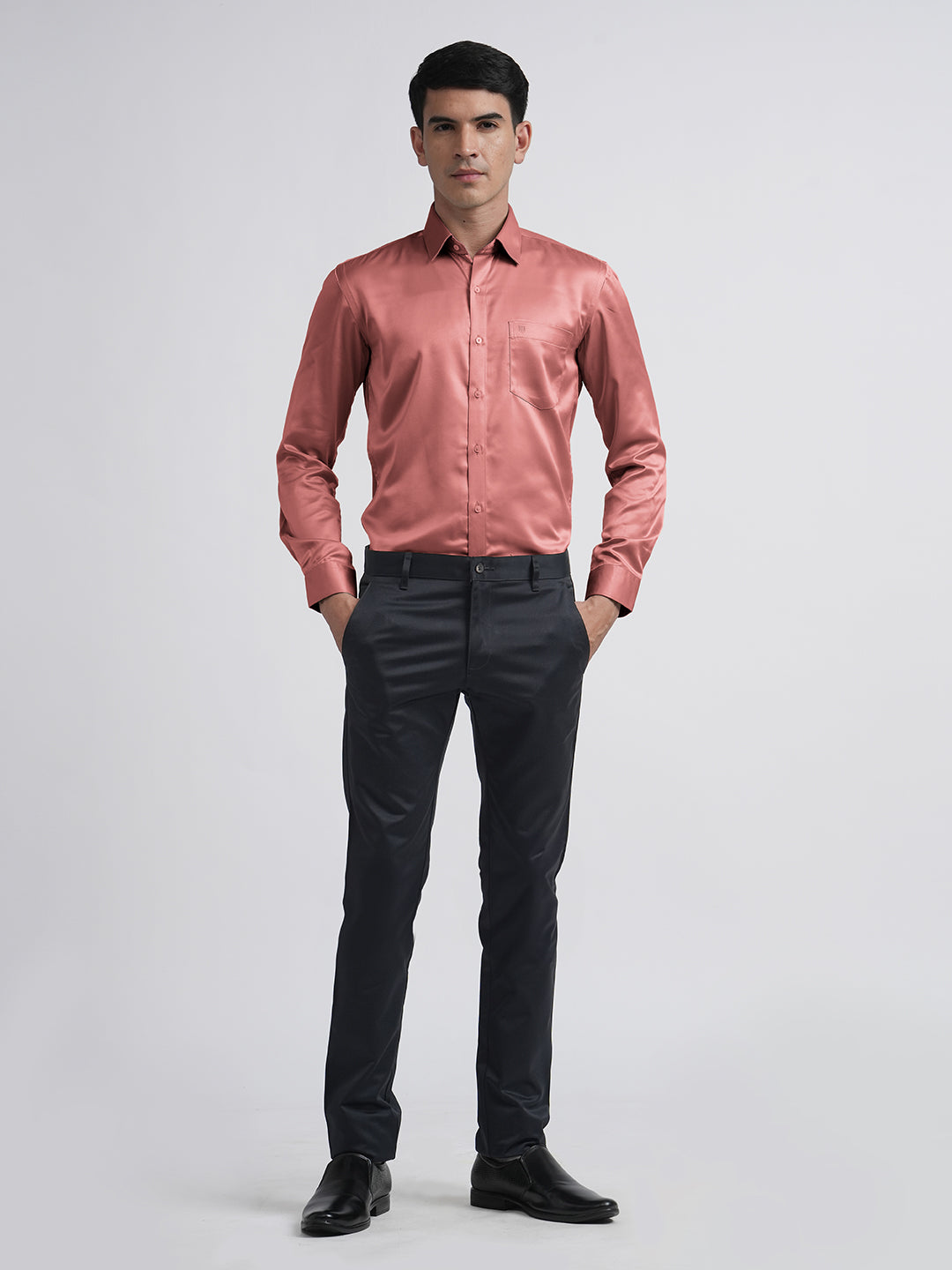 coral pink shirt