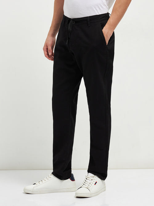 Black Casual Traveler Trouser
