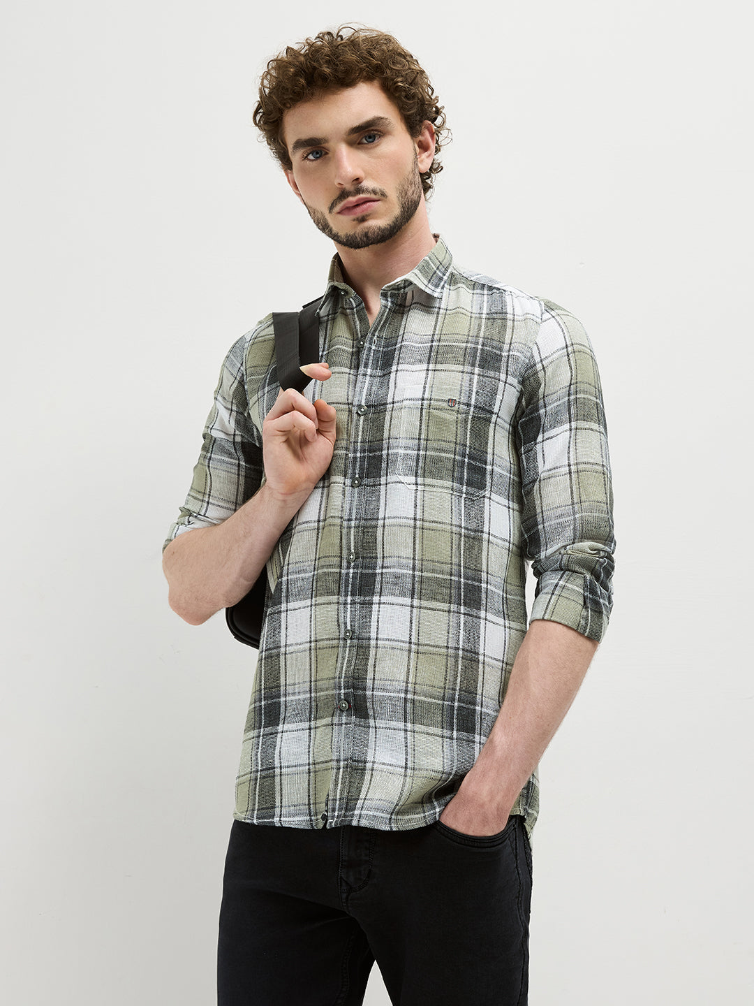 cream colour shirt for men