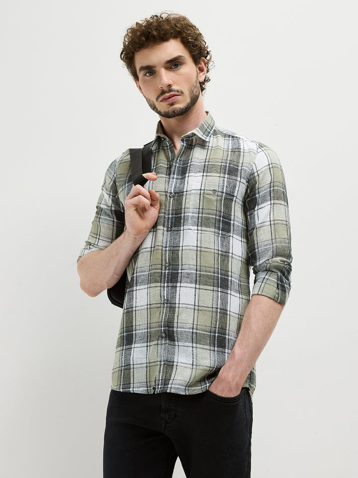 cream colour shirt for men