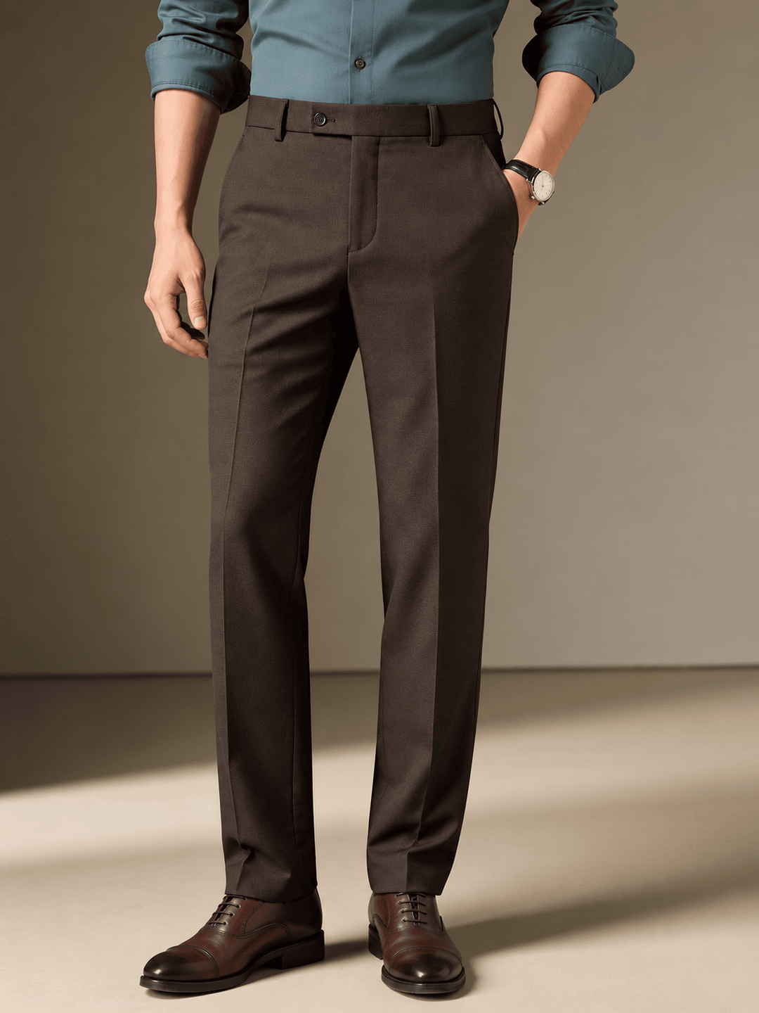 dark brown pants