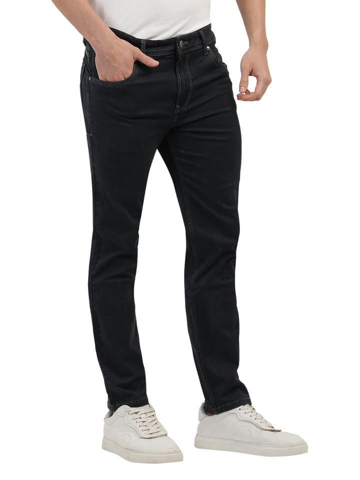 dark grey trousers