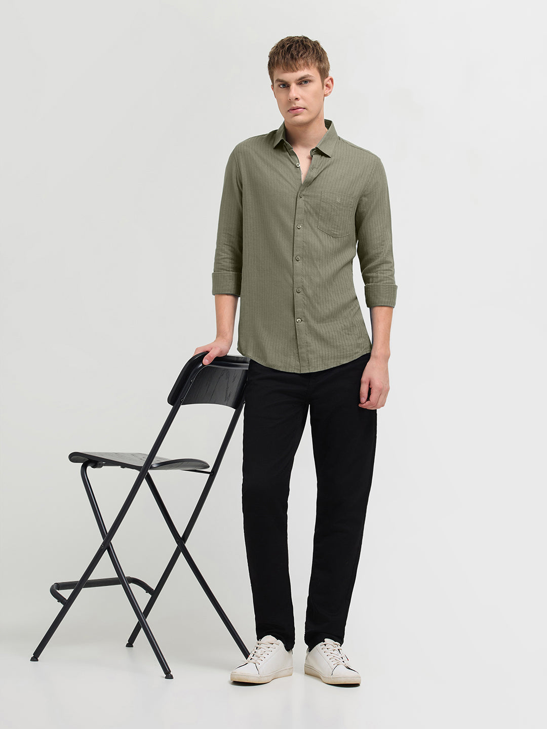 dark olive shirt