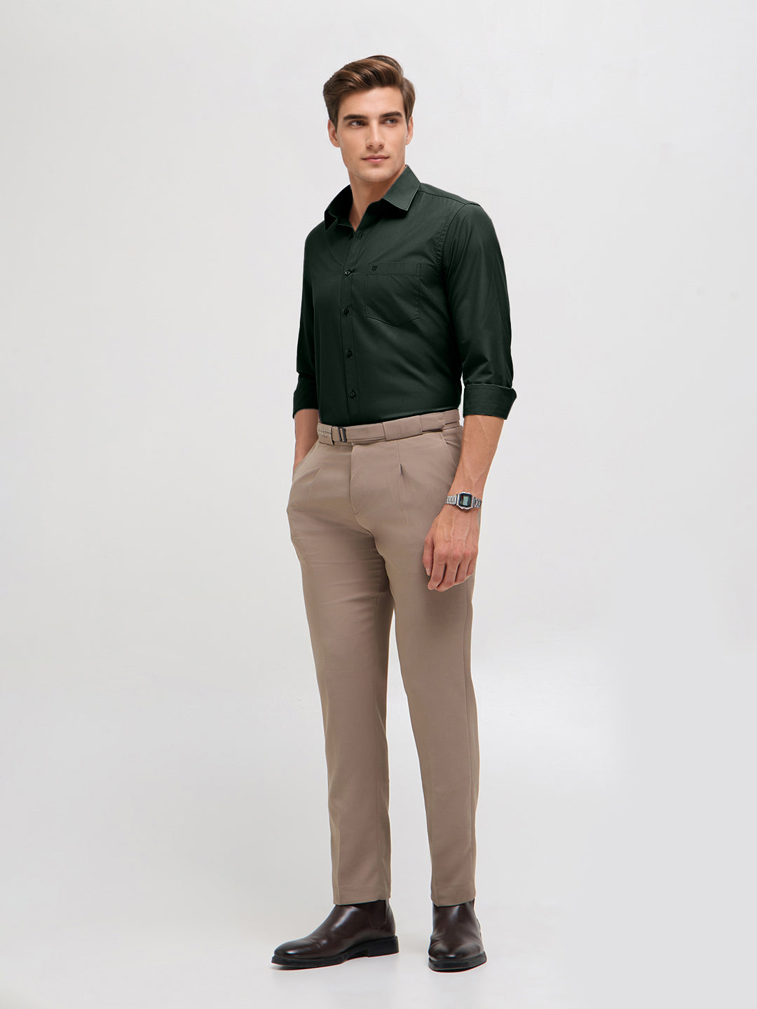 dark olive shirt