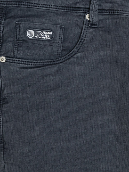 Blue Grey Faded Denim Trousers
