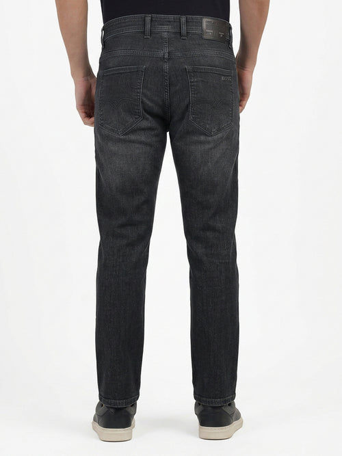 Dark Green Faded Denim Trousers