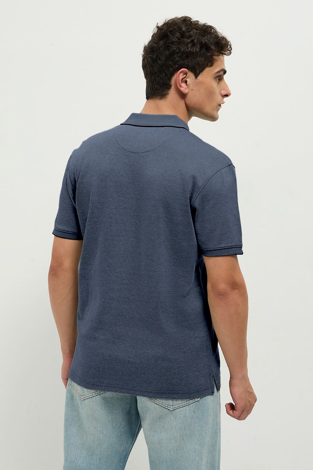 dual tone polo t shirt