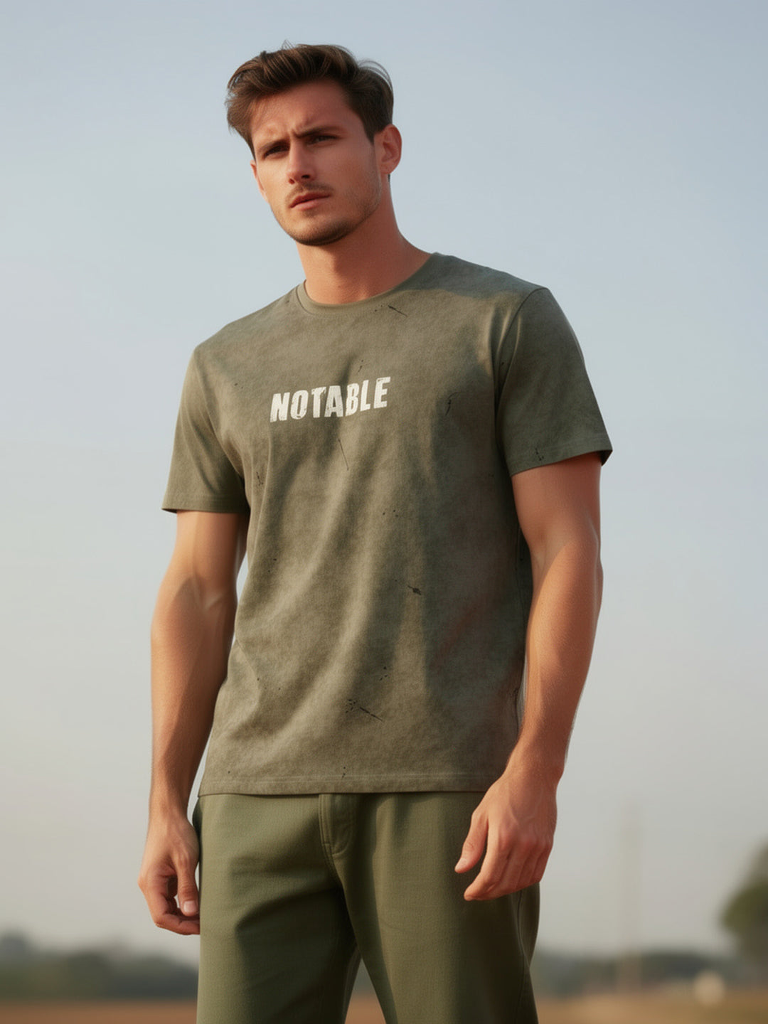 dusty olive t shirt