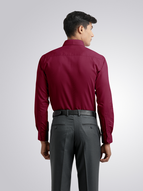 Rasberry Pink Micro Dobby Solid Shirt