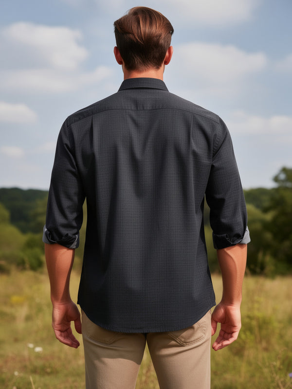 Charcoal Black Casual Shirt