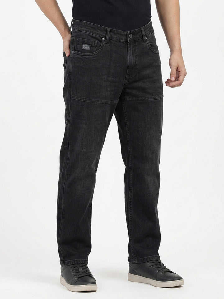 Charcoal Black Denim Trousers