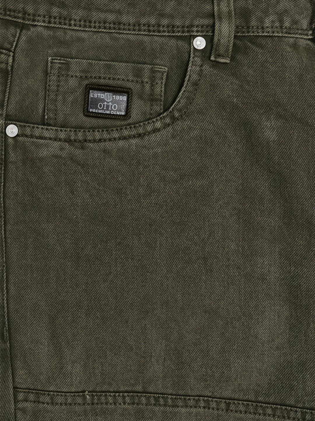 Khaki Green Denim Trousers