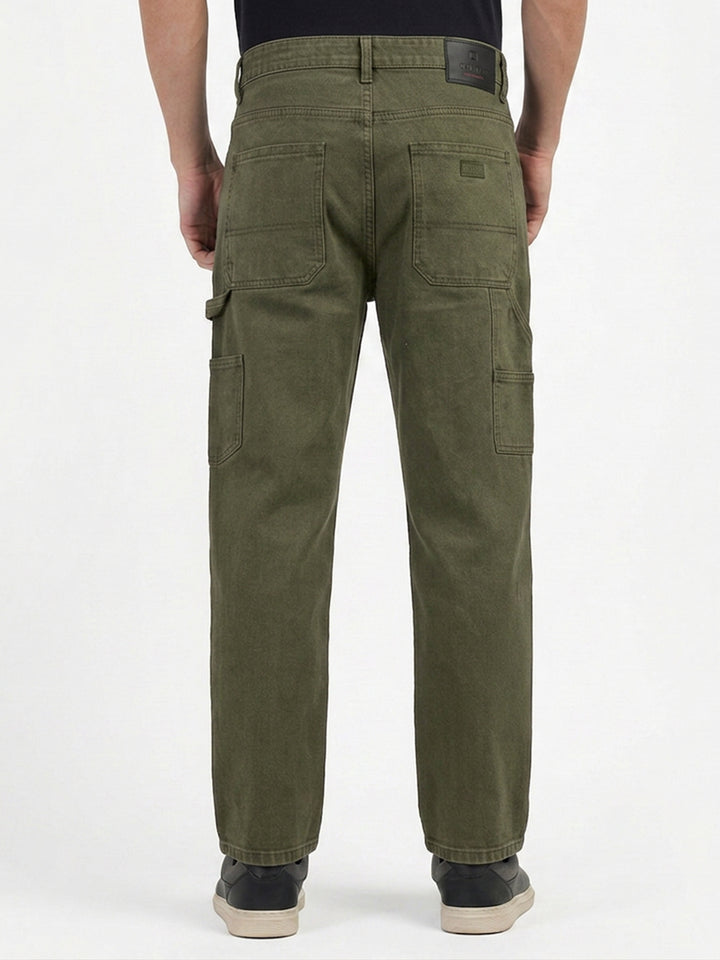 Khaki Green Denim Trousers
