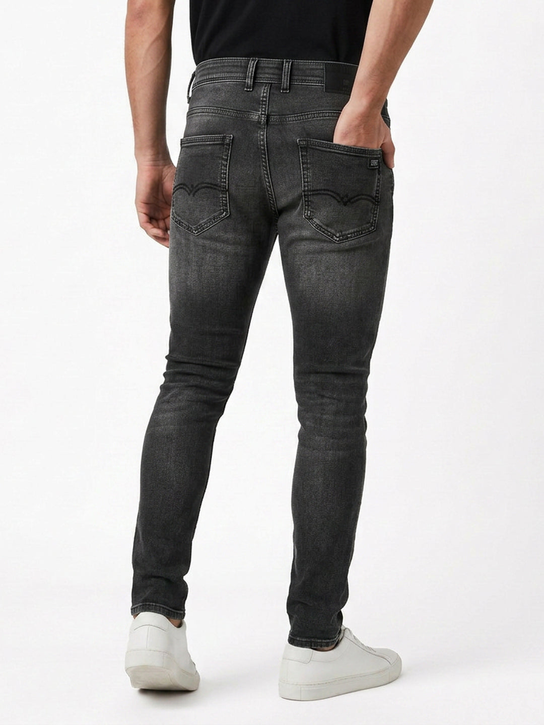 Carbon Black Denim Trousers