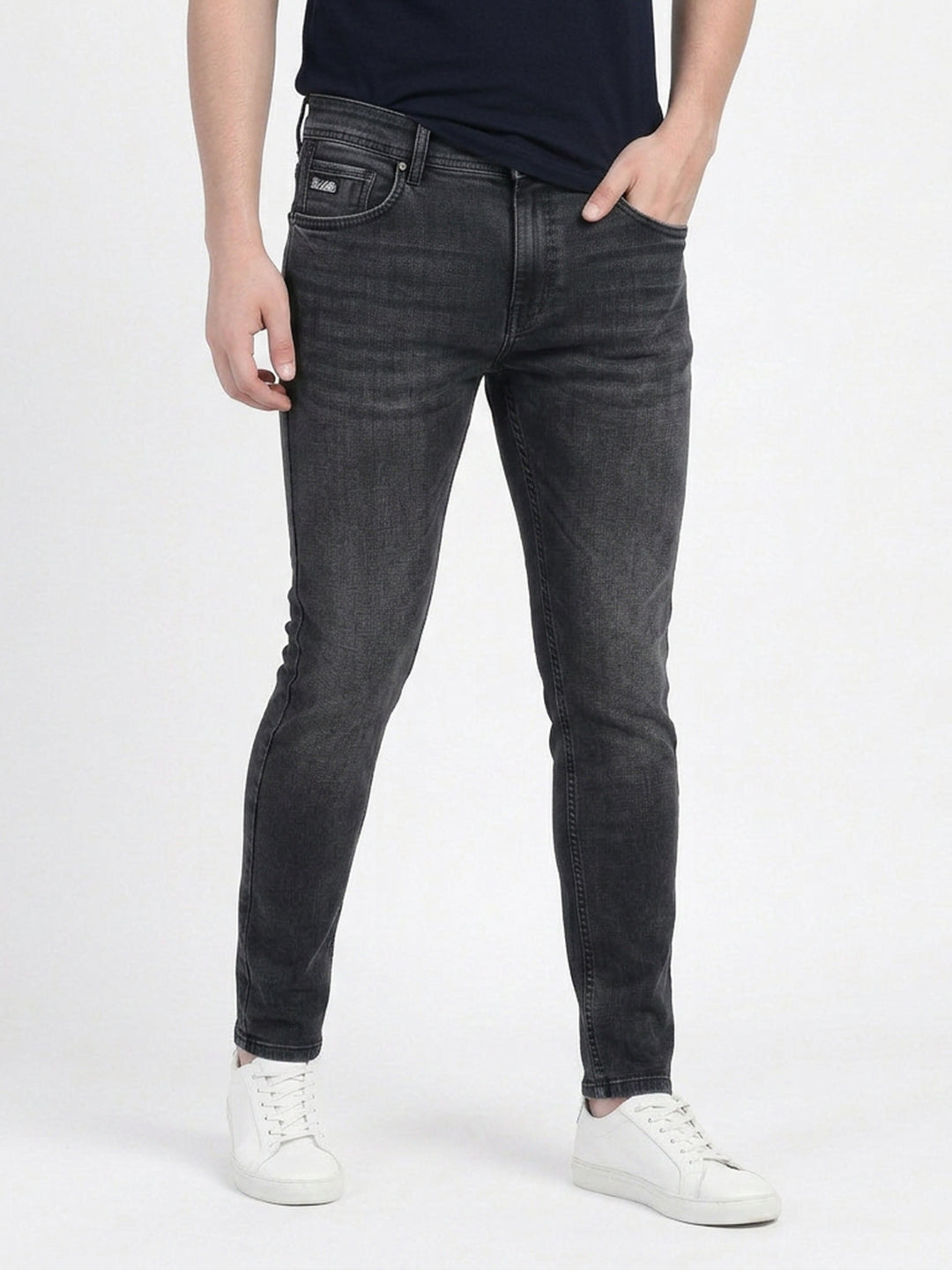 Carbon Black Denim Trousers