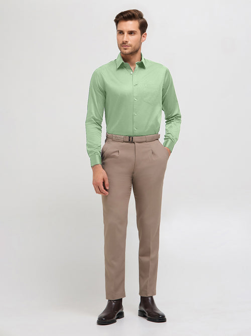Aloe Green Solid Formal Shirt