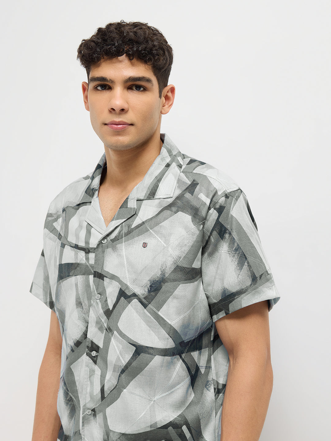 grey casual shirt