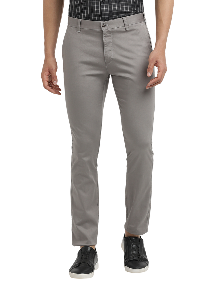 grey casual trousers