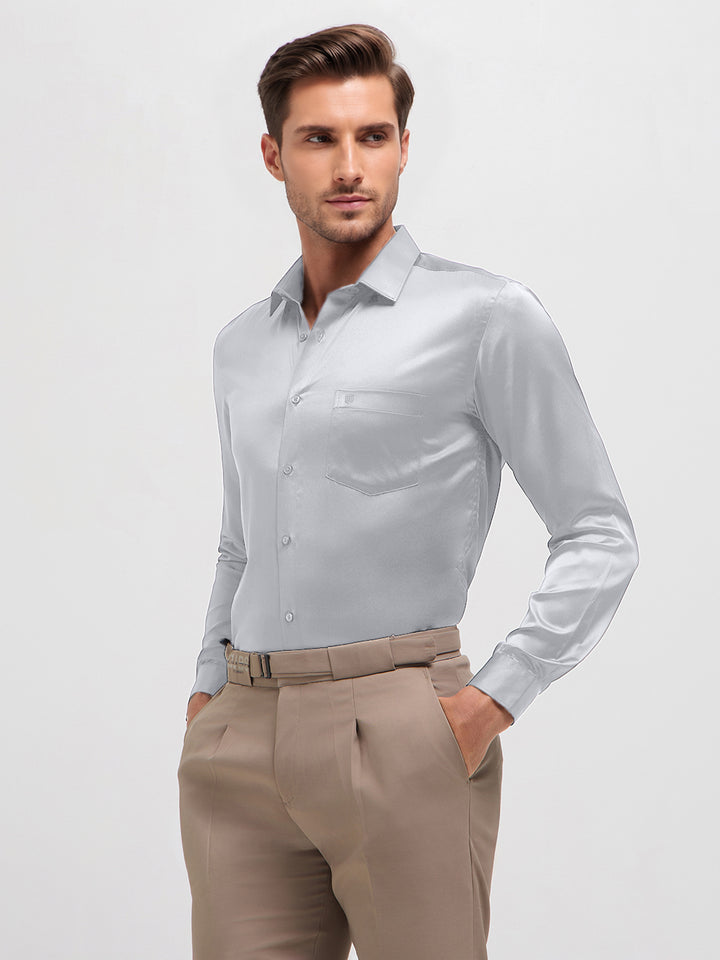 grey formal shirt