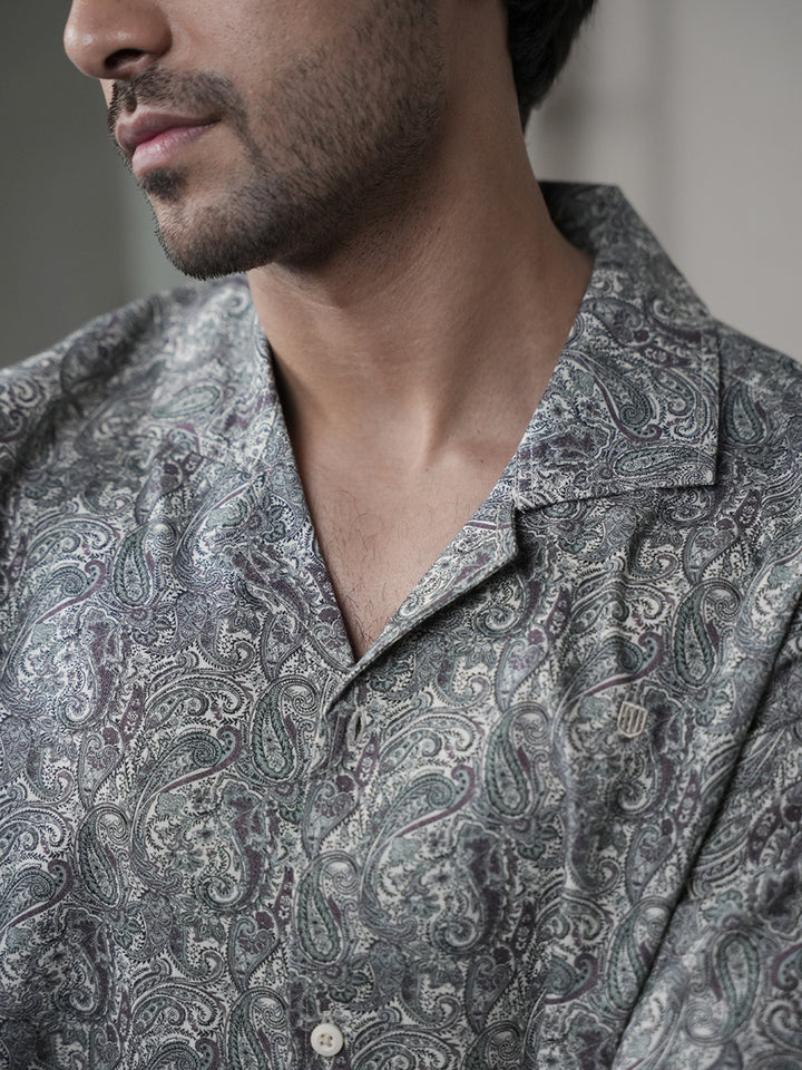half sleeve printed shirts for men
