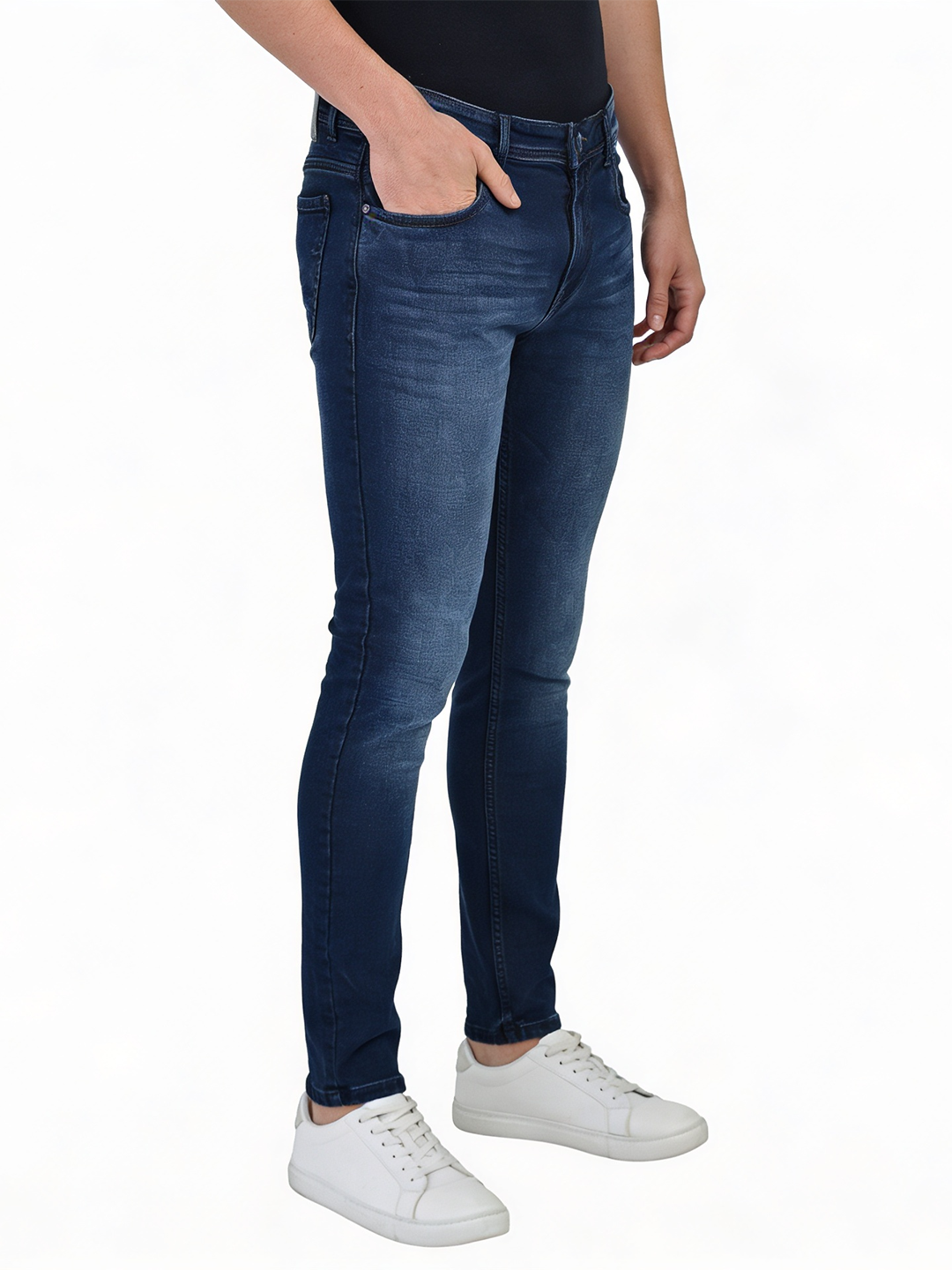 indigo blue trousers
