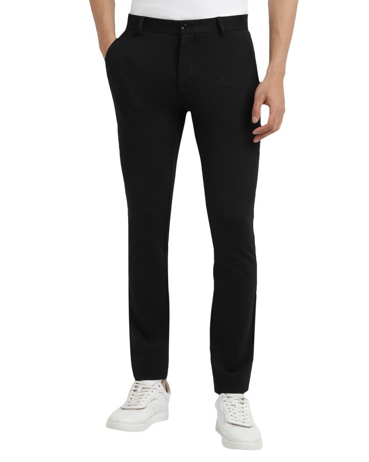 jet black trousers