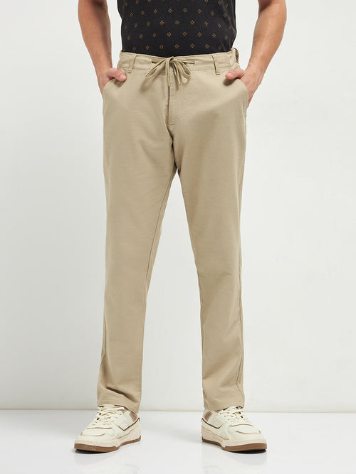 Khaki Casual Traveler Trouser