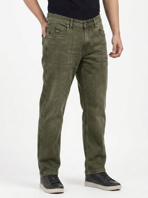 Khaki Green Denim Trousers