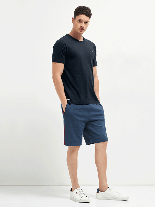Motto Crew Neck T-Shirt Medieval Blue